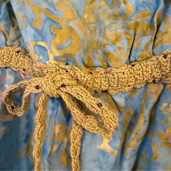 EUC Santiki Tank Top Blue and Green Sleeveless Dress - Picture 3 of 7